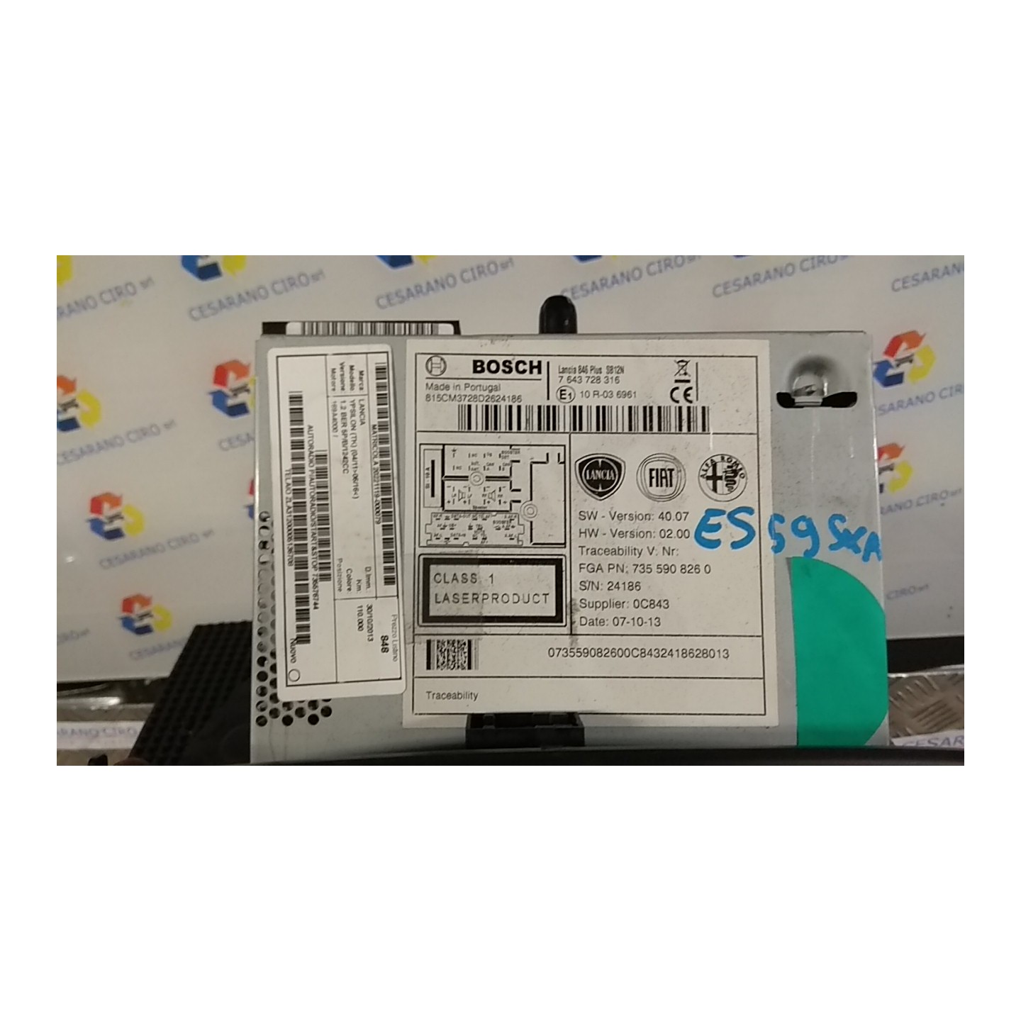AUTORADIO P/AUTORADIO/START&STOP 079 LANCIA YPSILON (TK) (04/11-06/16) 169A4000 735576744