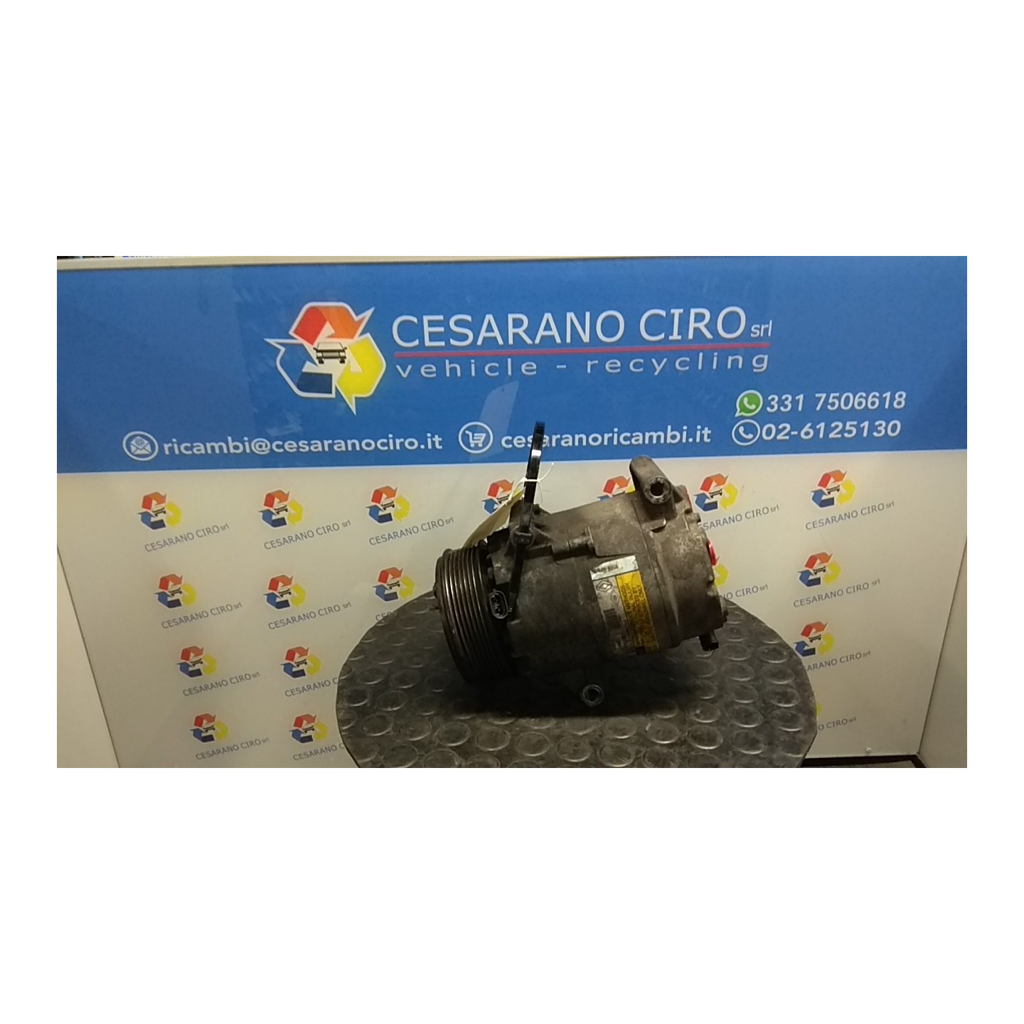 COMPRESSORE A/C 10/04 039 RENAULT ESPACE 3A SERIE (11/02-04/06) G9TJ7 8200677870