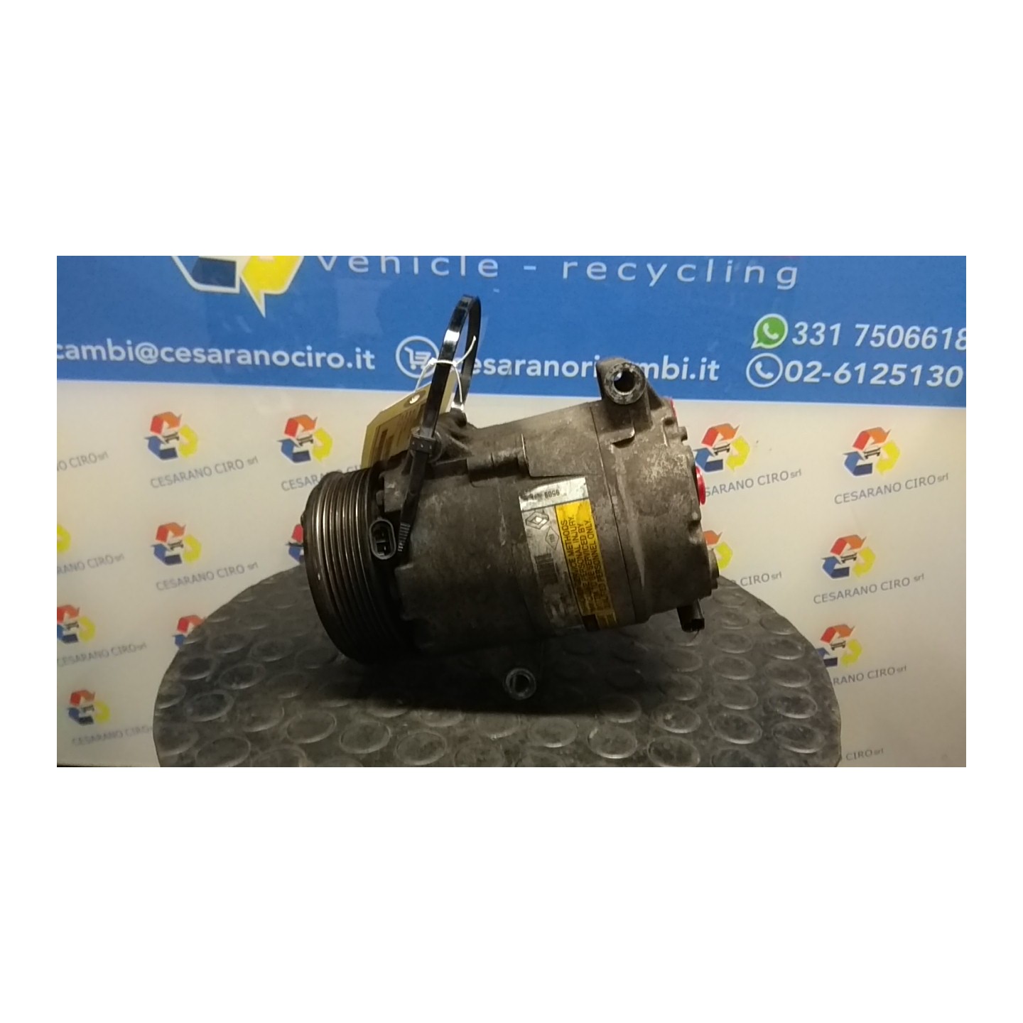 COMPRESSORE A/C 10/04 039 RENAULT ESPACE 3A SERIE (11/02-04/06) G9TJ7 8200677870