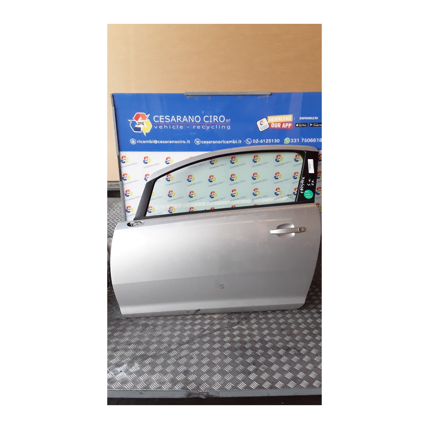 PORTA ANT. SX. 108 OPEL CORSA (S07) (07/06-02/11) Z12XEP 93191126