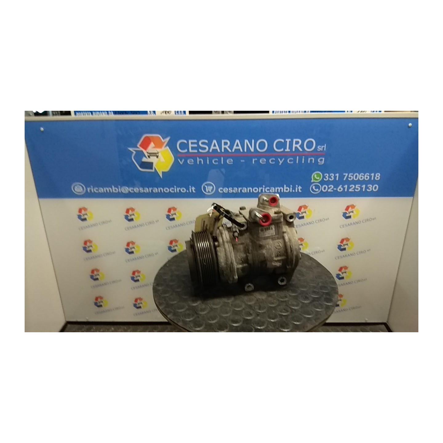 COMPRESSORE A/C 129 KIA SORENTO 1A SERIE (07/02-12/06 D4CB 977013E000