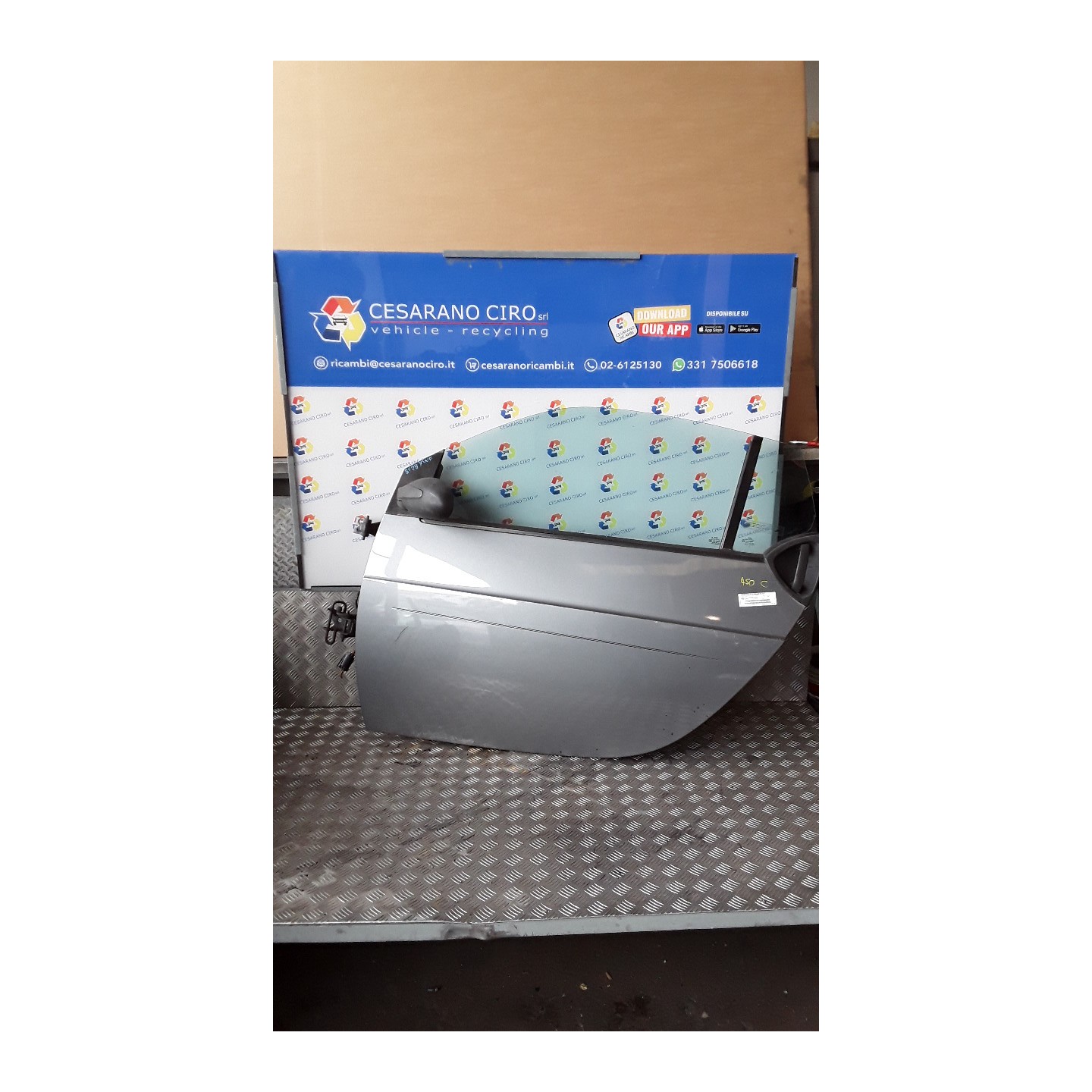 PANNELLO EST. PORTA ANT. SX. 134 SMART SMART CABRIO (A450) (03/00-01/ 13 Q0000841V005C54L00
