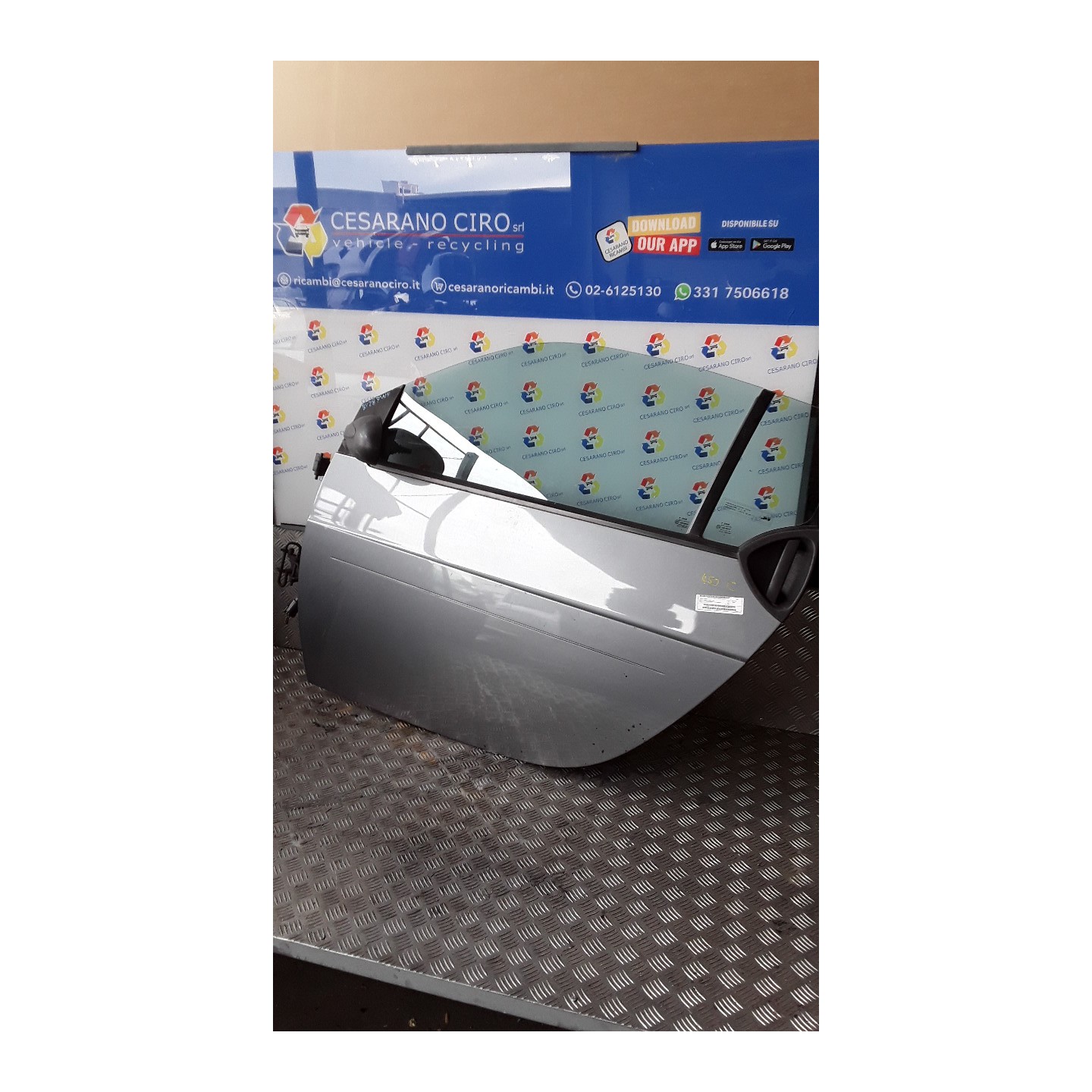 PANNELLO EST. PORTA ANT. SX. 134 SMART SMART CABRIO (A450) (03/00-01/ 13 Q0000841V005C54L00