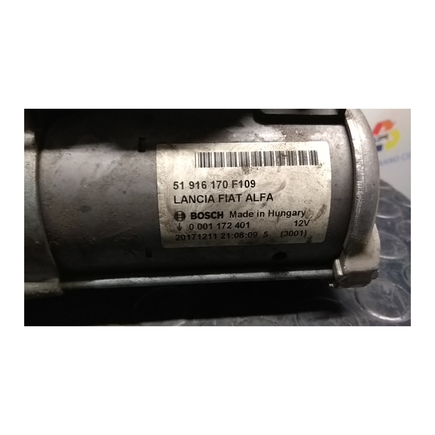 MOTORINO AVVIAMENTO 143 FIAT PANDA (4Q) (05/16-) 312B1000 51916170