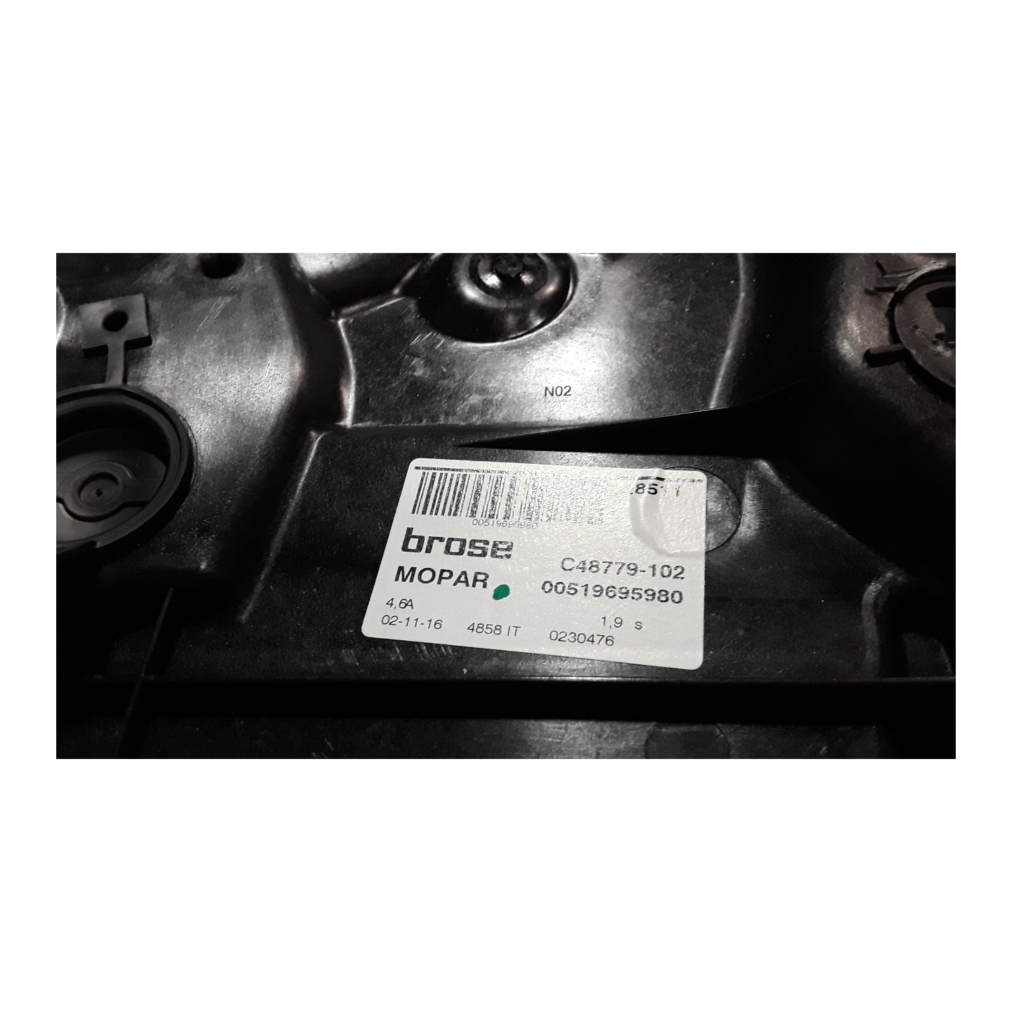 ALZACRISTALLO ELETTR. PORTA POST. SX. 078 FIAT 500X (5F) (11/14-) 55260384 52070470
