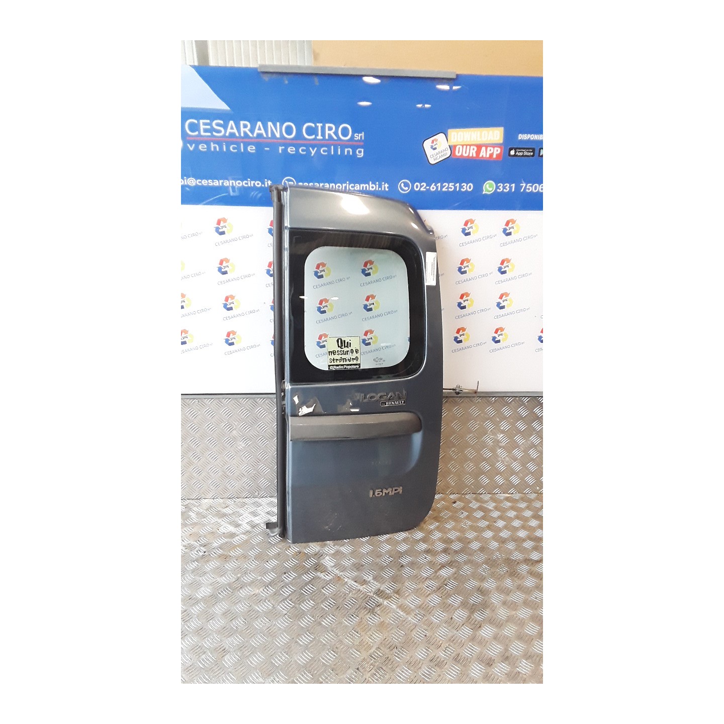 PORTA CARICO POST. A BATTENTE DX. 016 DACIA LOGAN (11/05-10/08) K9K87 901007270R