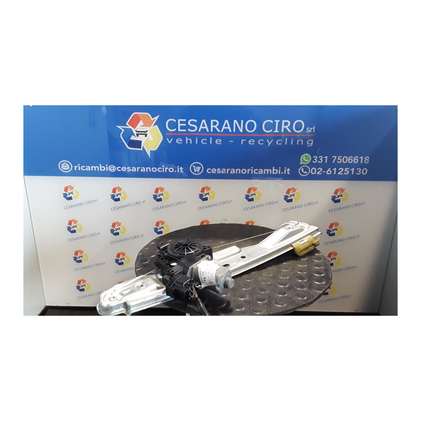 ALZACRISTALLO ELETTR. PORTA POST. C/MOTORINO DX. 079 FORD C-MAX (CB7) (09/10-05/15) T1DA 1884431