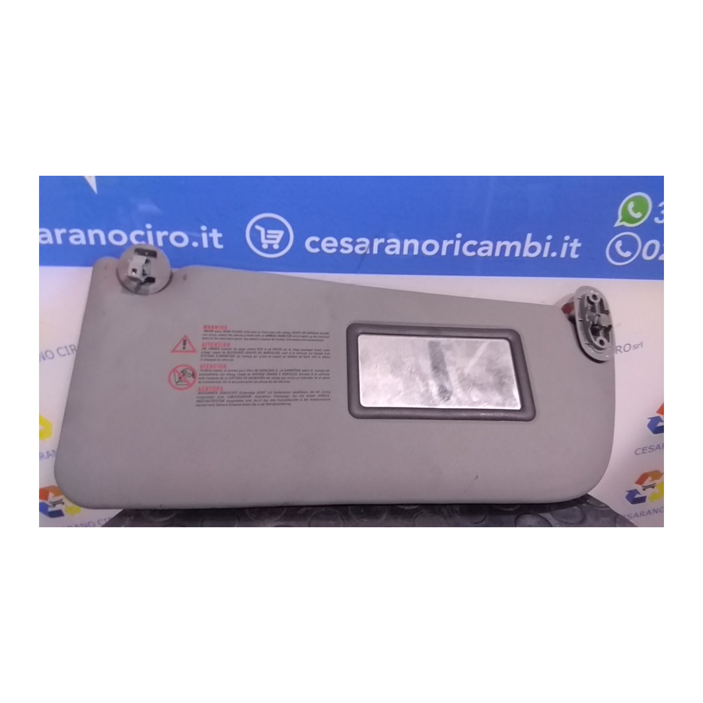 ALETTA PARASOLE PARABREZZA DX. 198 RENAULT SCENIC (03/99-05/03) K4MA7 8200272113