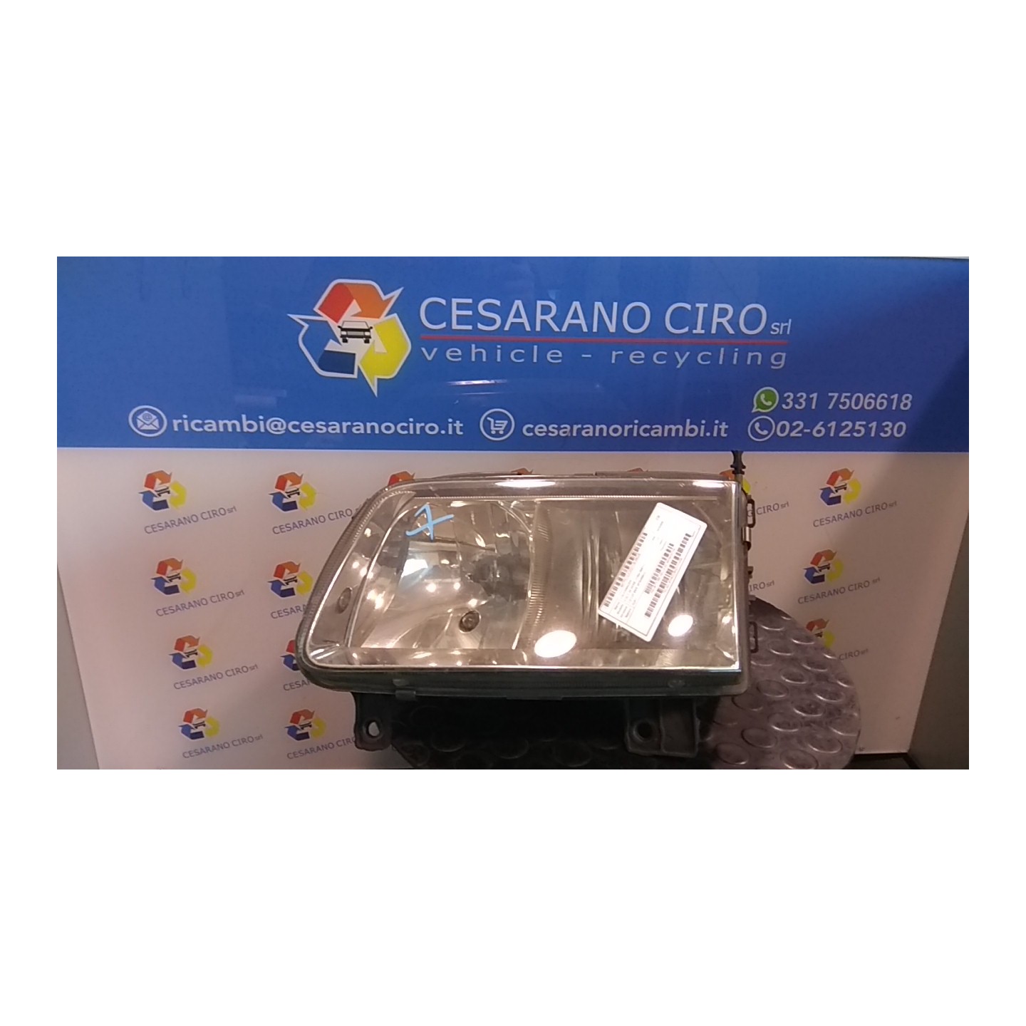 PROIETTORE HELLA SX. 225 VOLKSWAGEN POLO 3A SERIE (11/94-09/01) AUA 6N1941017AA