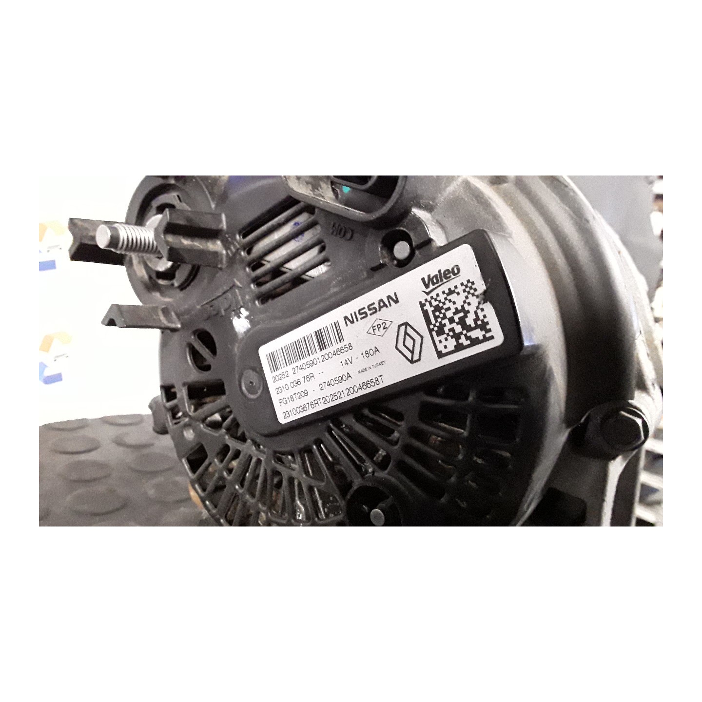 ALTERNATORE 120AMP 128 DACIA DUSTER (01/18-03/22) K9KU8 231002949R