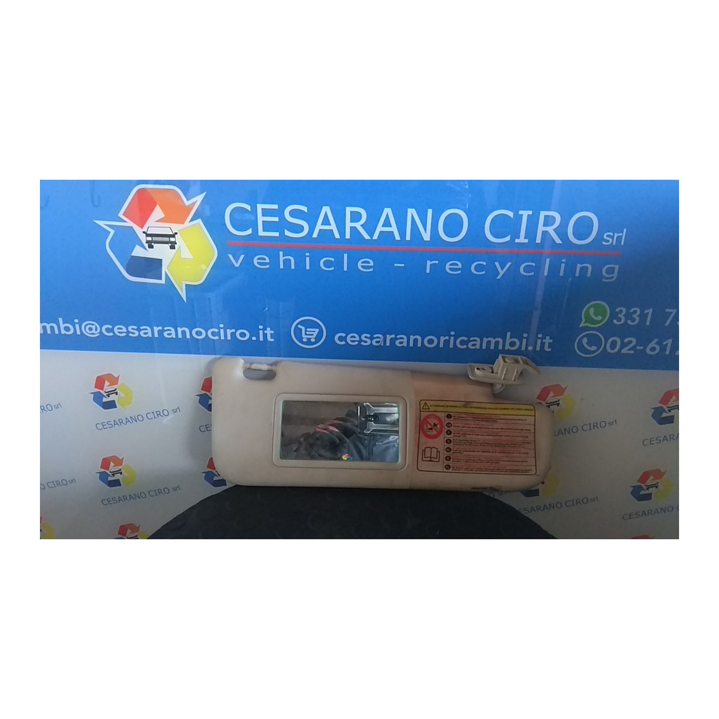 ALETTA PARASOLE PARABREZZA LL1, LL2, LL3, LL4, LL7 DX. 035 FIAT 500 (3P) (07/07-) 169A4000 735452613