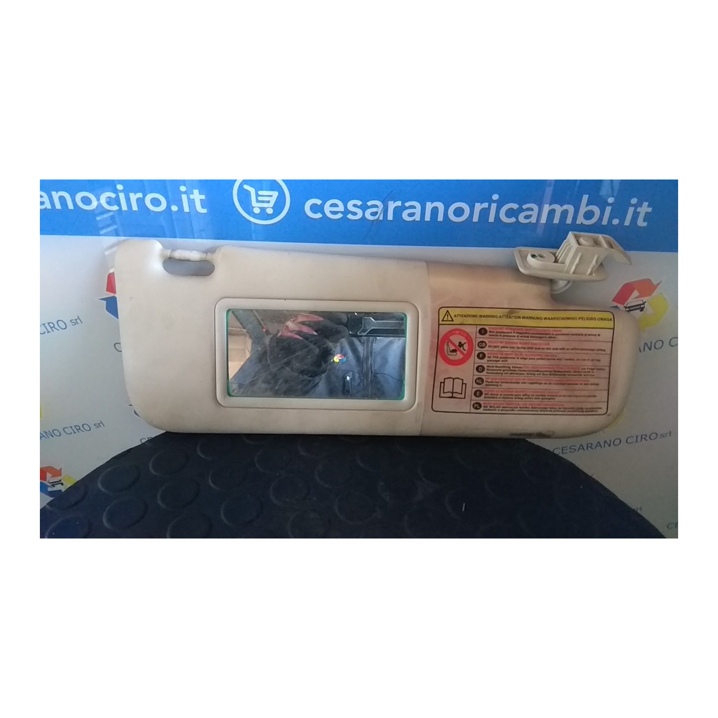 ALETTA PARASOLE PARABREZZA LL1, LL2, LL3, LL4, LL7 DX. 035 FIAT 500 (3P) (07/07-) 169A4000 735452613