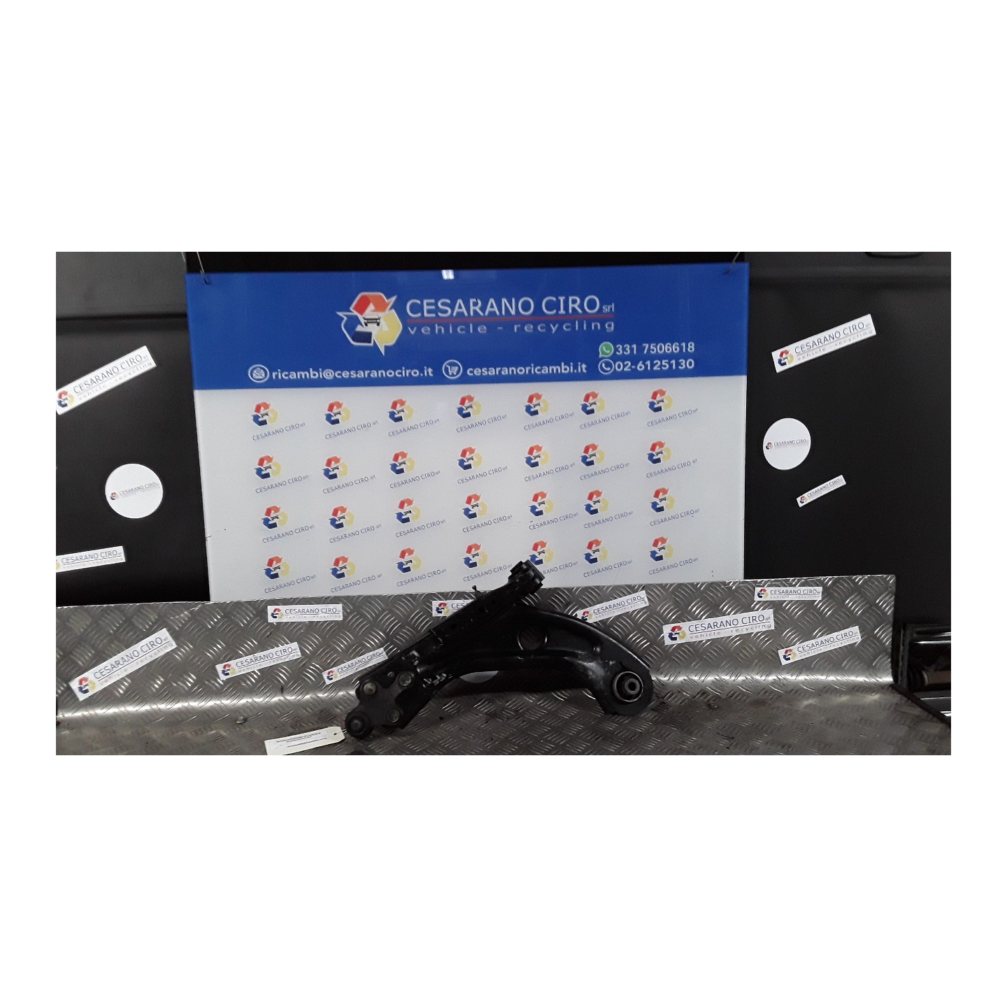 BRACCIO OSCILLANTE SOSP. ANT. ALLUM.E1.1700 E2.110 SPORT DX. 071 PEUGEOT 308 (09/17-09/21) YH01 9814012680