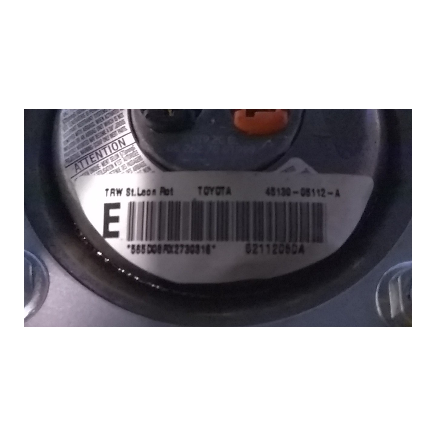 DISPOSITIVO AIRBAG LATO GUIDA 146 TOYOTA AVENSIS (04/03-04/09) 1ADFTV 4513005112B0