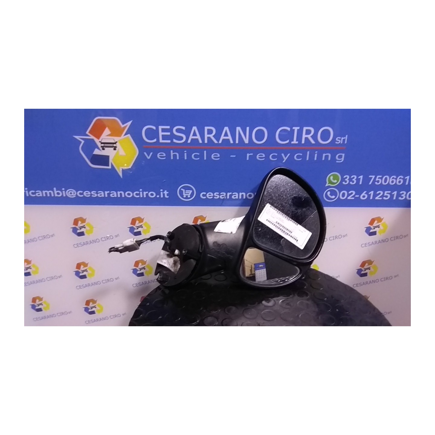 RETROVISORE EST. TERMICO REGOLAZ. ELETTR. DX. 207 FIAT MULTIPLA (1F) (06/98-05/02) 182B4000 735252080