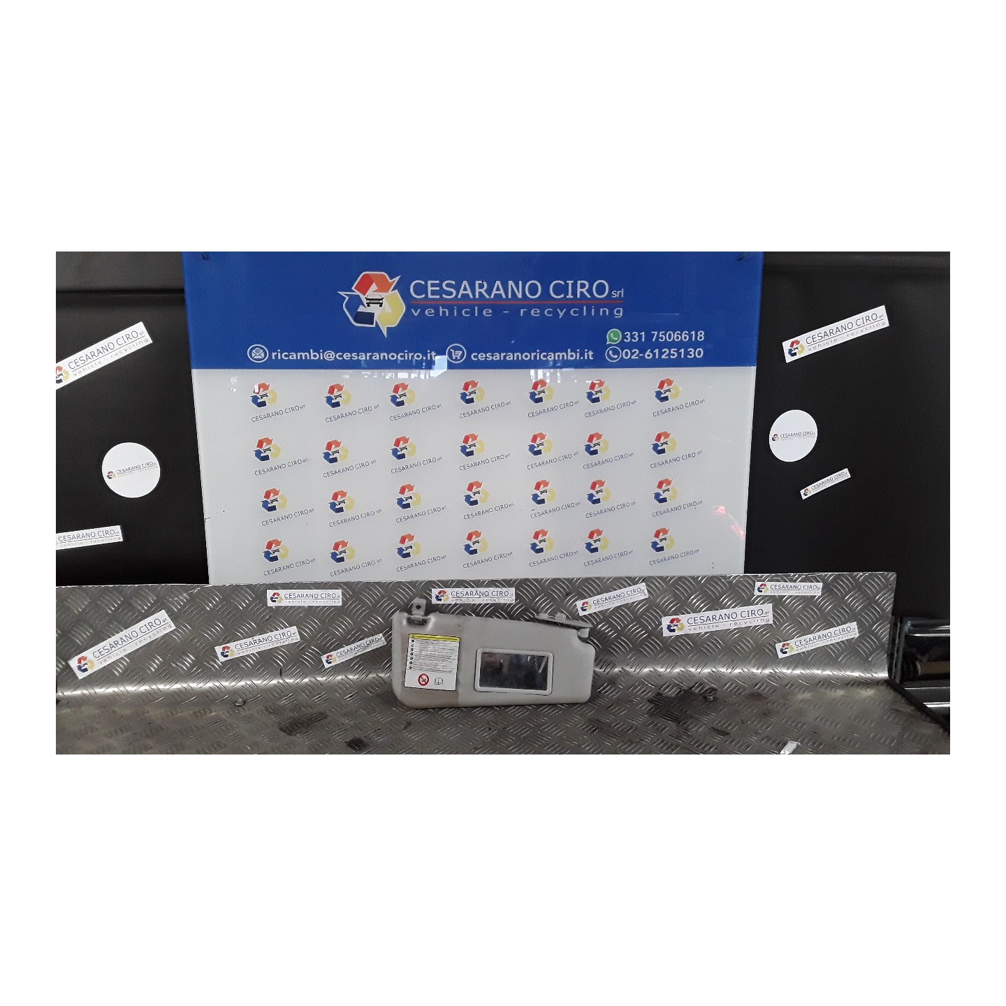 ALETTA PARASOLE PARABREZZA C/ TARGHETTA LINGIA ZONA 3 DX. 074 FIAT PUNTO EVO (3J) (08/09-07/13) 350A1000 735509468