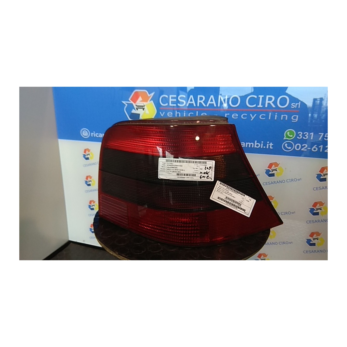 FANALE POST. OSCURATO DX. 171 VOLKSWAGEN GOLF (1J) (09/97-03/06) ASZ 1J6945096T