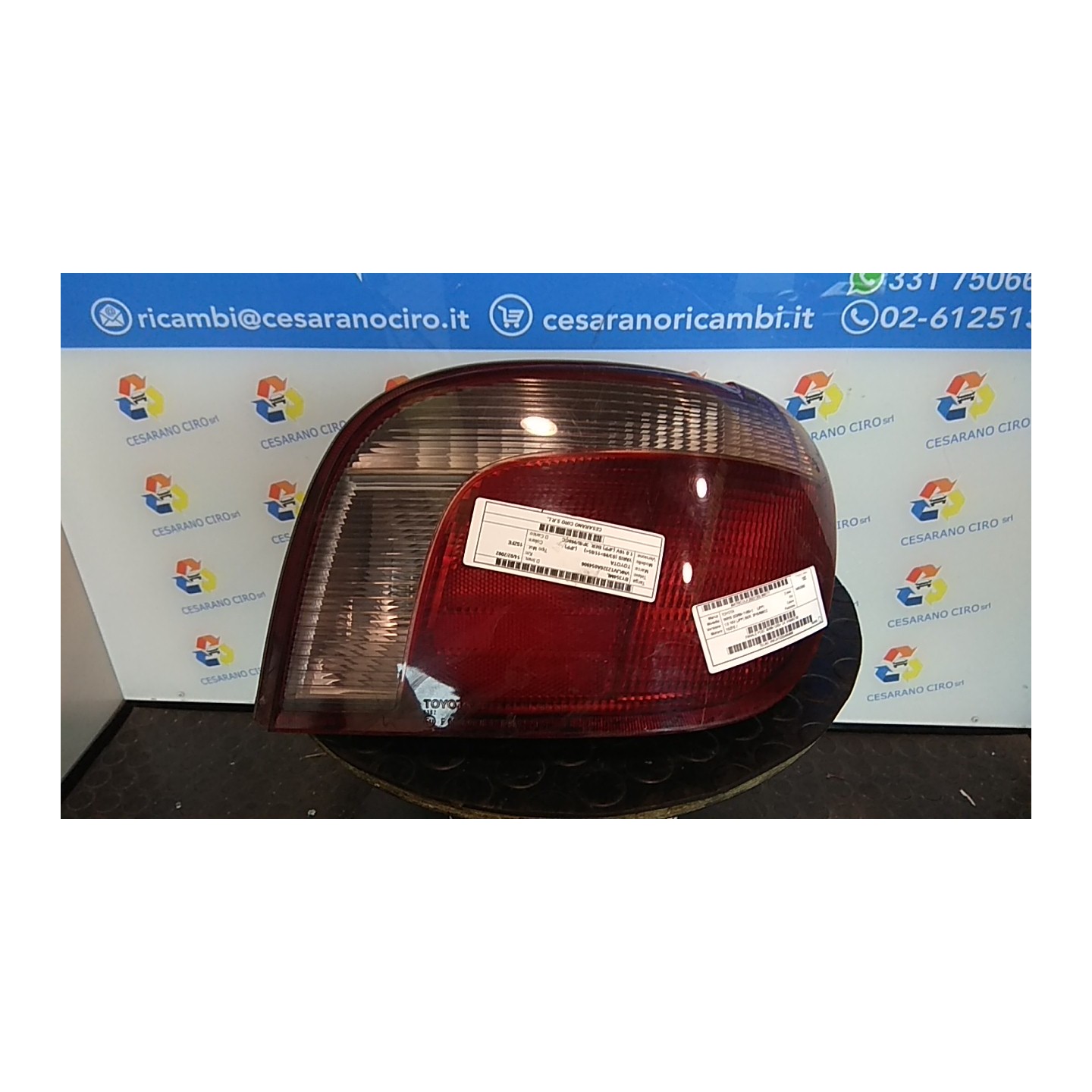 FANALE POST. 08/99-12/02 DX. 177 TOYOTA YARIS (03/99-11/05)     (JPP) 1SZFE 8155052130