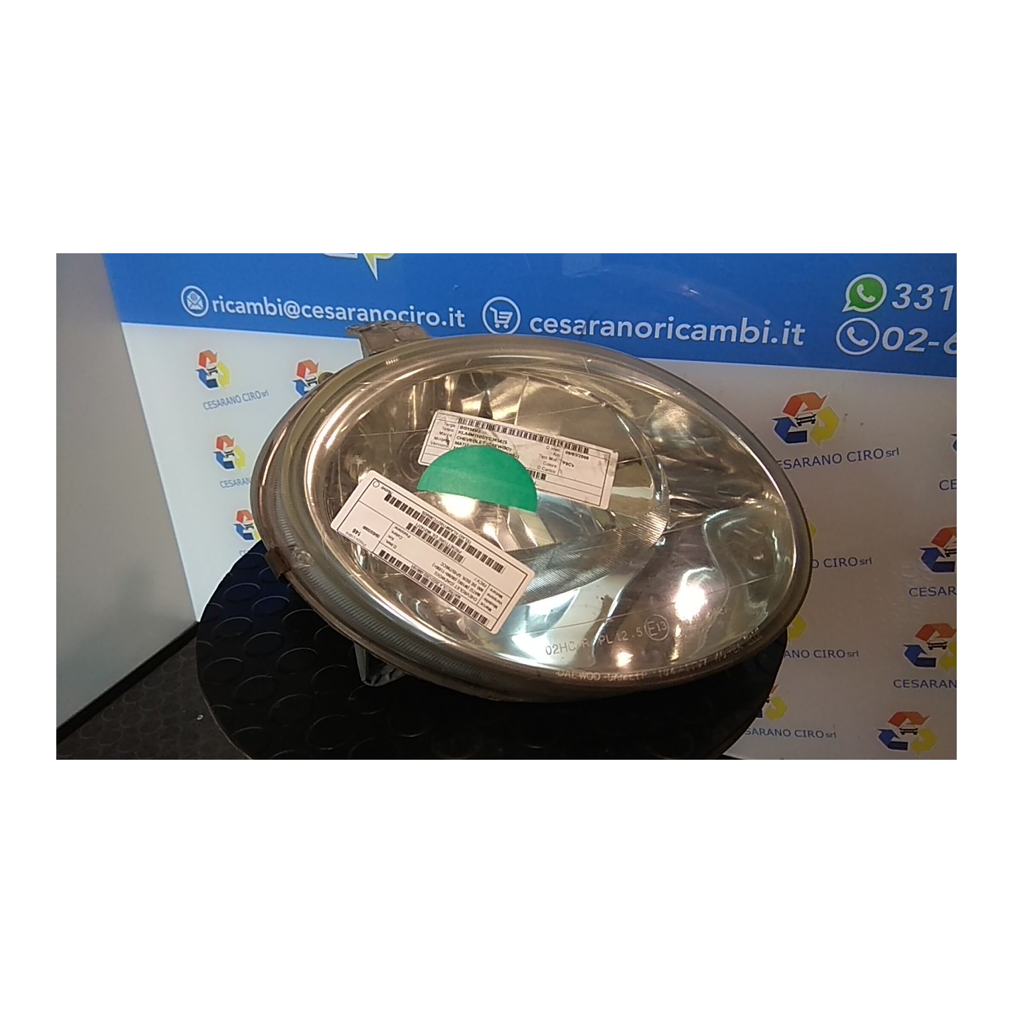 PROIETTORE DX. 191 CHEVROLET (DAEWOO) MATIZ (M100) (06/98-11/00) F8CV 96314271