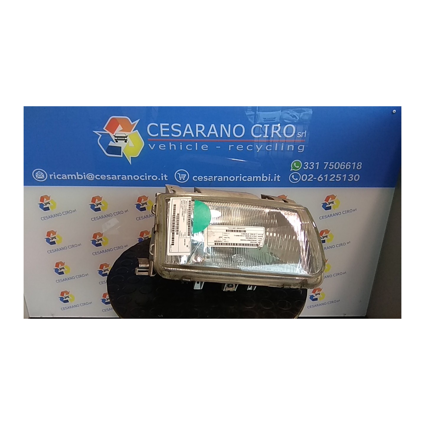 PROIETTORE DX. 227 VOLKSWAGEN POLO 3A SERIE (11/94-09/01) AER 6N1941016
