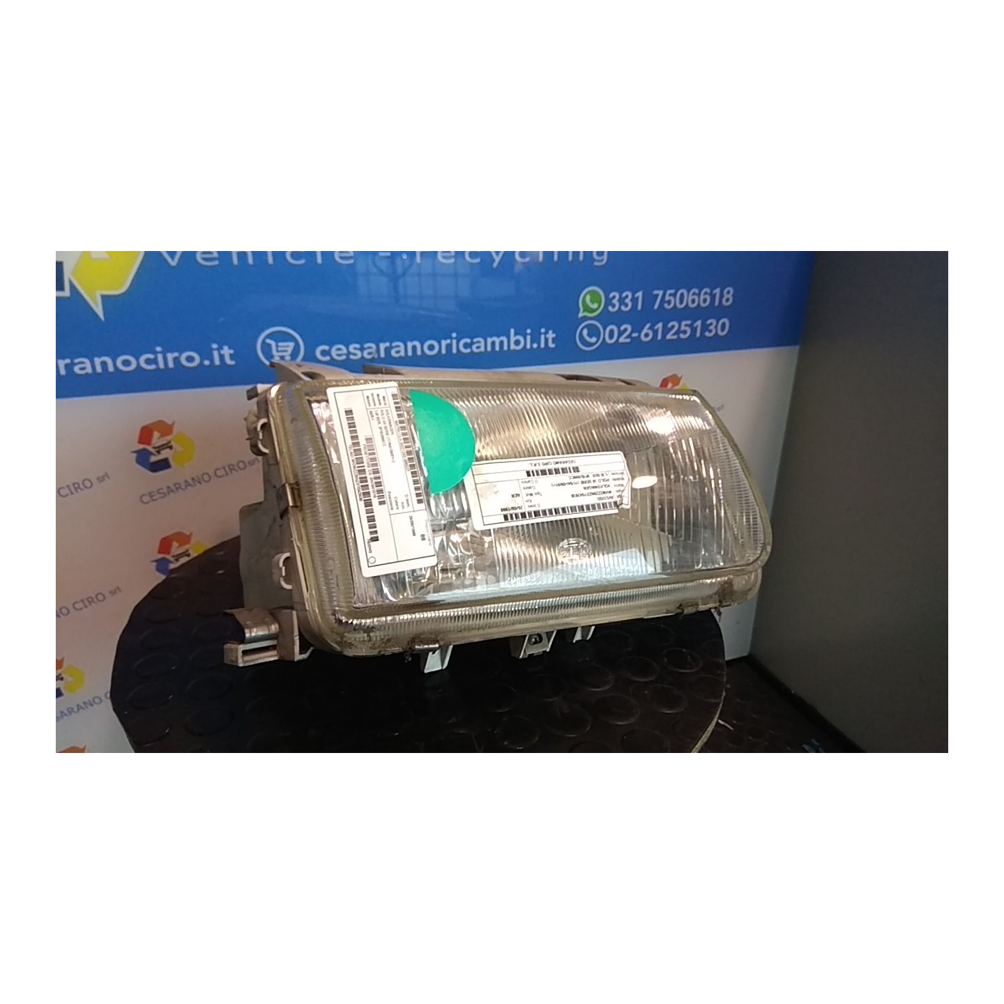PROIETTORE DX. 227 VOLKSWAGEN POLO 3A SERIE (11/94-09/01) AER 6N1941016