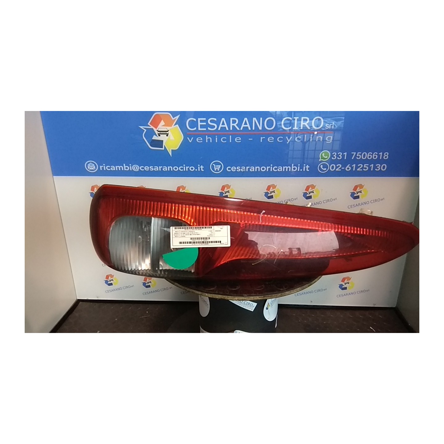 FANALE POST. SX. 234 CHEVROLET (DAEWOO) TACUMA (U100) (01/05-07/10) A16DMS 96460013