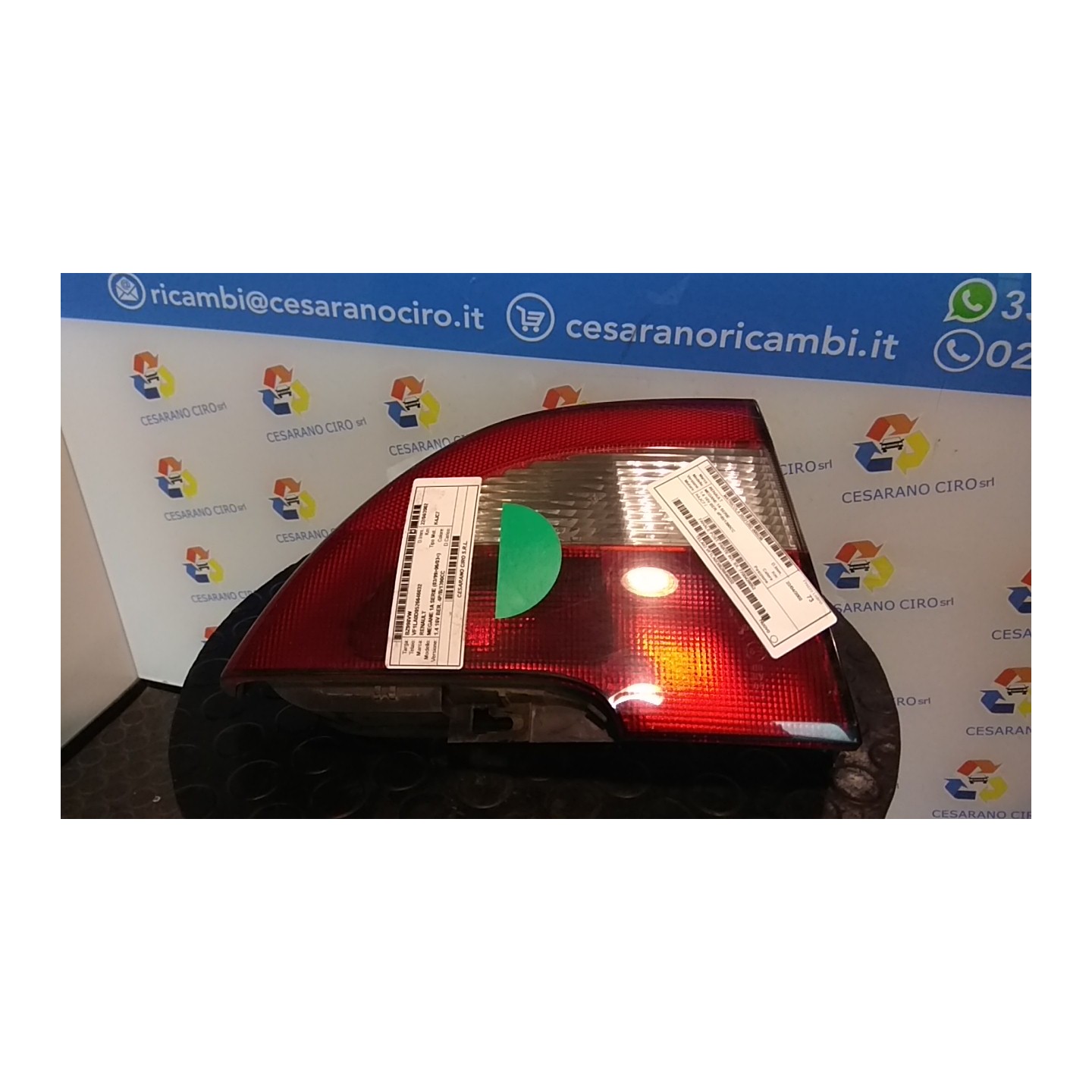 FANALE POST. PARTE INT. SX. 235 RENAULT MEGANE 1A SERIE (03/99-06/03) K4JC7 7700428052