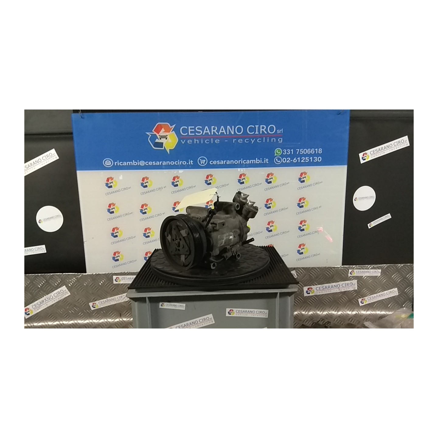 COMPRESSORE A/C 227 RENAULT CLIO 3A SERIE (07/05-05/09) K9KM7 8200953359