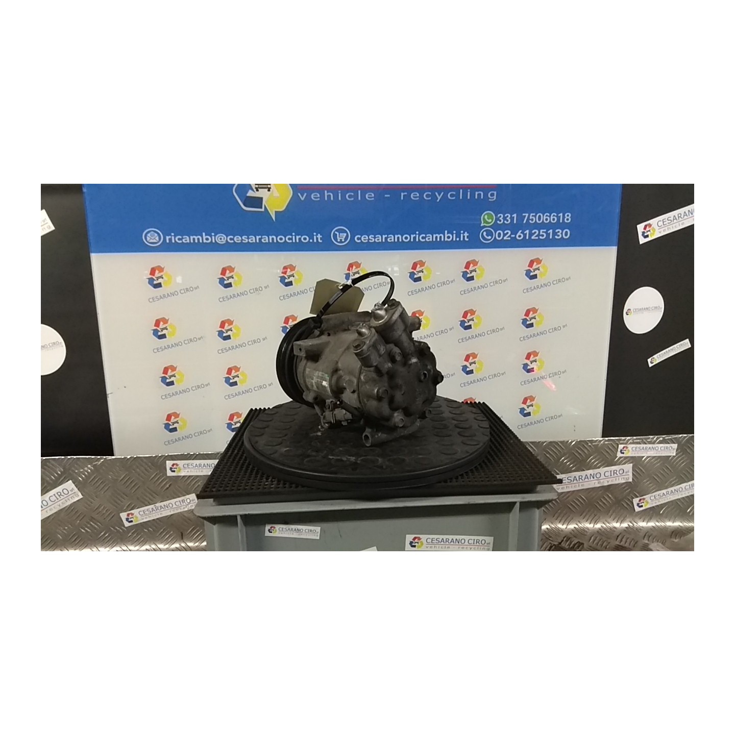 COMPRESSORE A/C 227 RENAULT CLIO 3A SERIE (07/05-05/09) K9KM7 8200953359