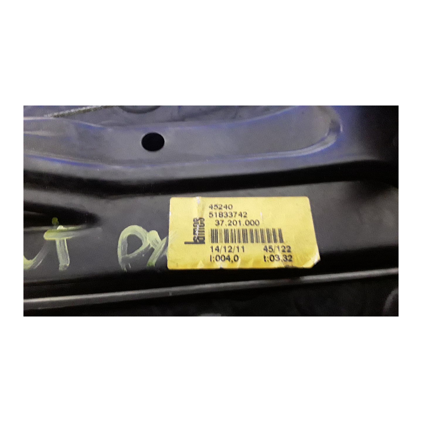 ALZACRISTALLO ELETTR. PORTA ANT. C/MOTORINO DX. 027 LANCIA YPSILON (TK) (04/11-06/16) 169A4000 52096801