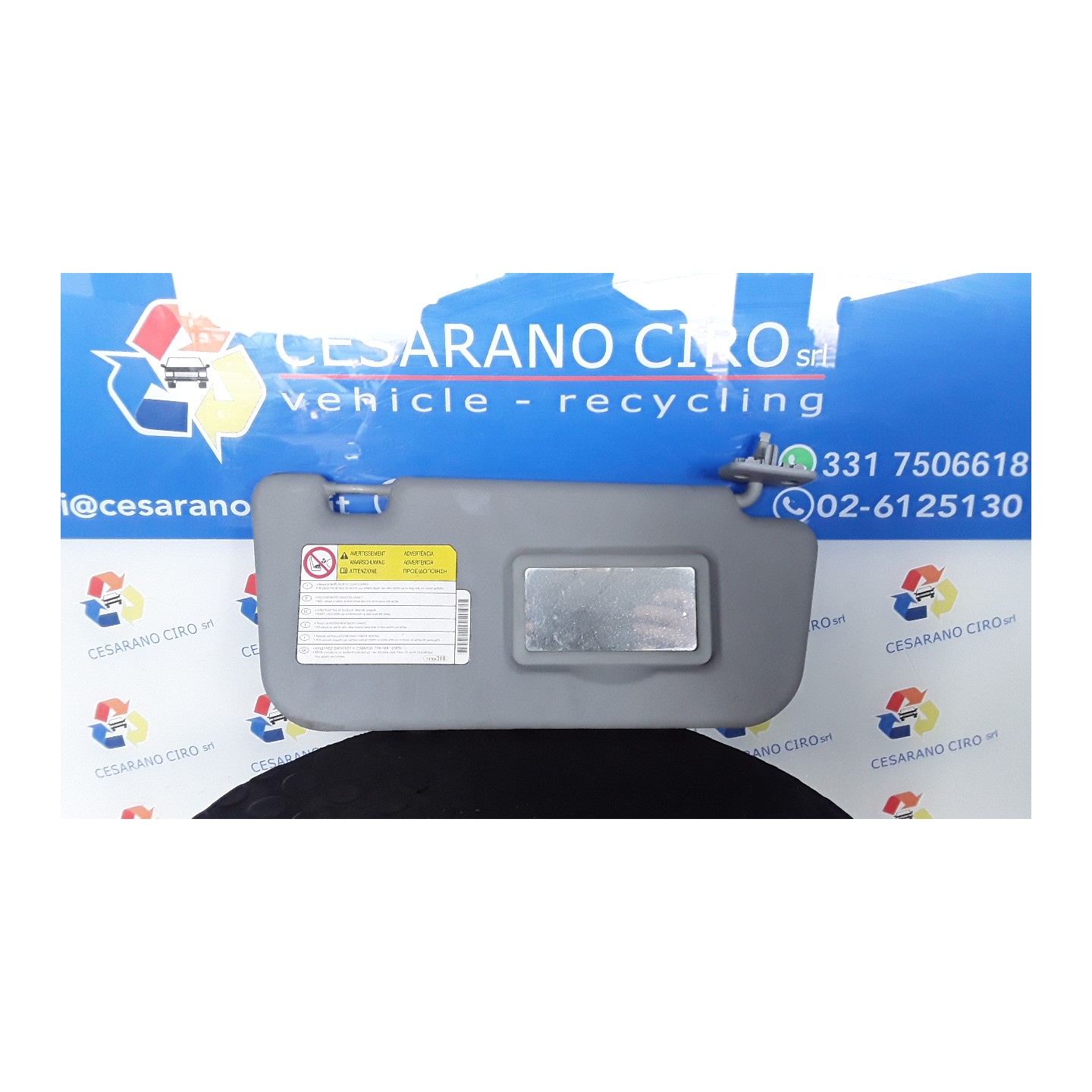 ALETTA PARASOLE PARABREZZA GRIGIO DX. 001 MITSUBISHI COLT 7A SERIE (06/04-12/09) 134910 MN164628HA
