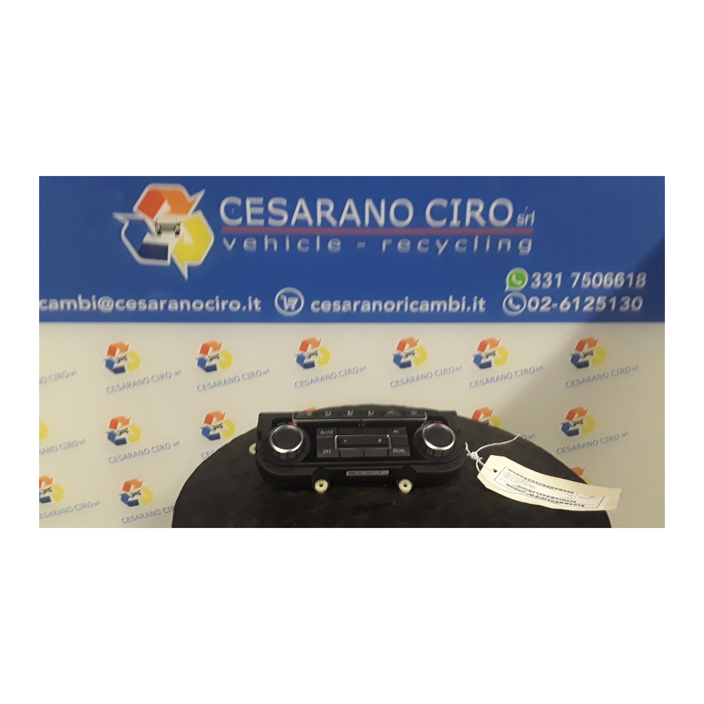 BLOCCO COMANDO CLIMATIZZAZIONE C/CLIMA REG. ELETTRONICA 024 VOLKSWAGEN GOLF (5K/AJ) (09/08-) CGG 5K0907044HAZJU