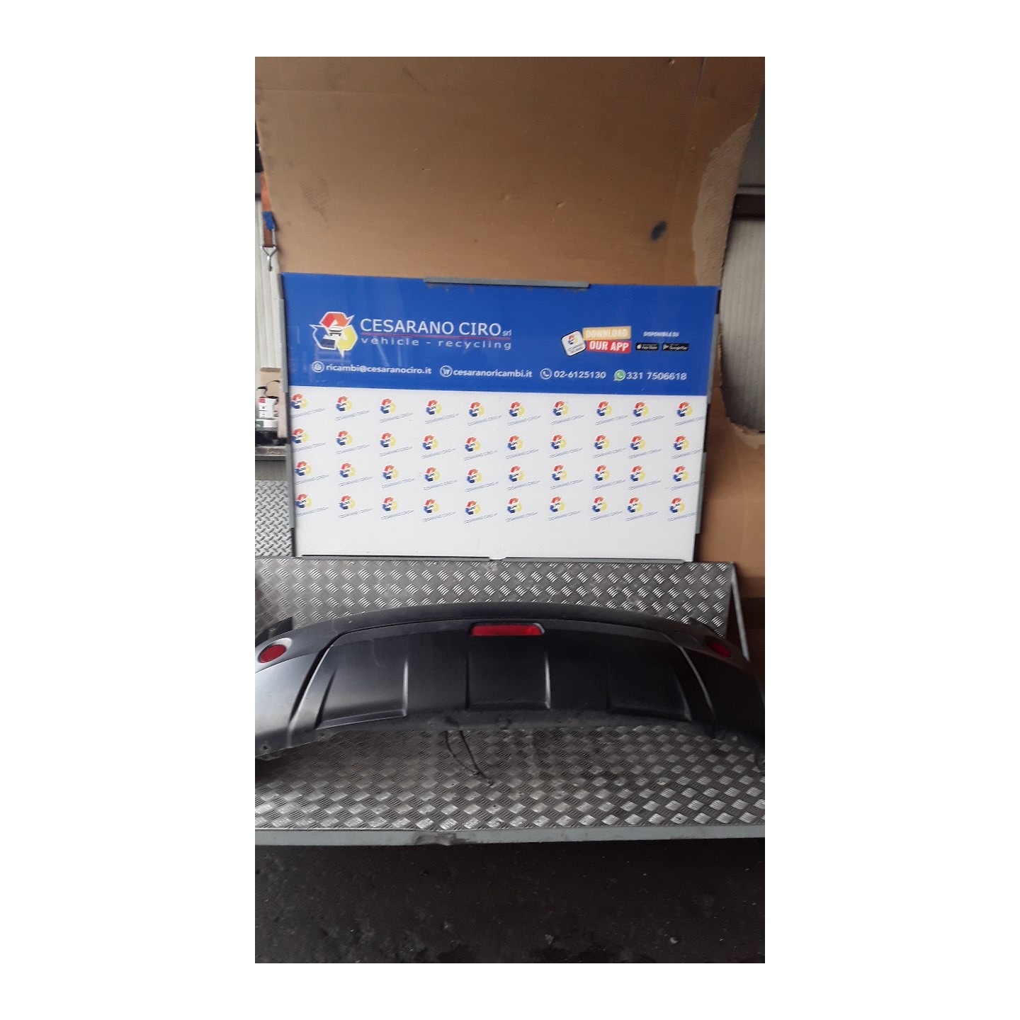 PARAURTI POST. 156 NISSAN QASHQAI (J10E/JJ10E) (02/07-12 HR16 85022BR00H