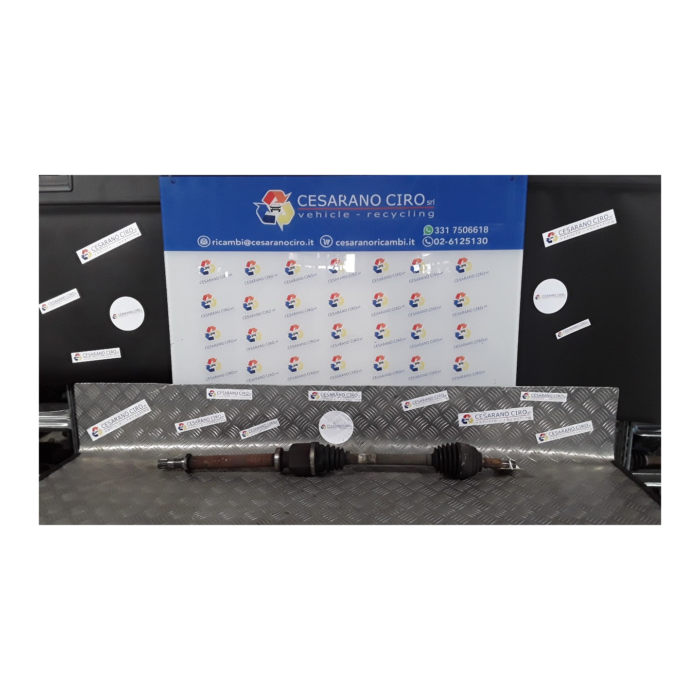 SEMIALBERO ANT. COMPL. DX. 026 RENAULT CLIO 3A SERIE (07/05-05/09) K9KM7 8200618111