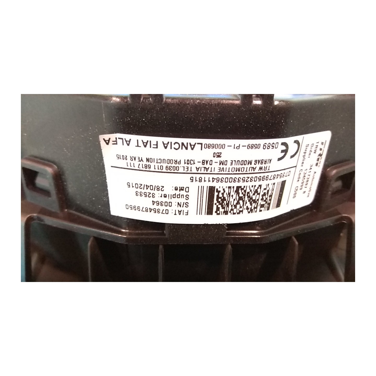 DISPOSITIVO AIRBAG LATO GUIDA 075 FIAT DUCATO FURGONE (4Y) (04/14-07/ F1AE3481D 735487995