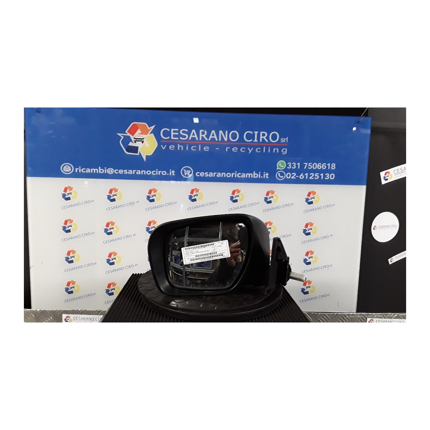 RETROVISORE EST. REGOLAZ. ELETTR. NERO, RISCALDATO SX. 027 MAZDA MAZDA 5 1A SERIE (07/05-10/10 RF CC6569180CPZ