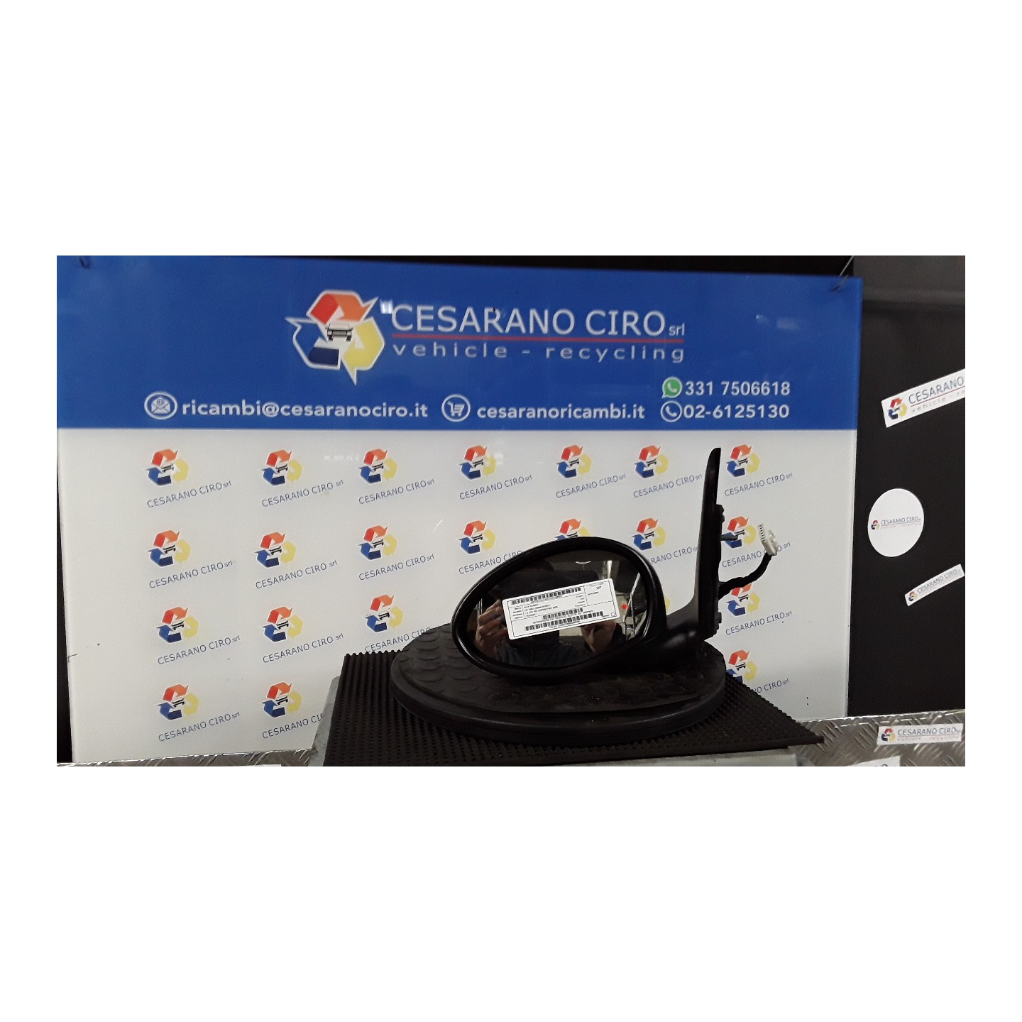 RETROVISORE EST. REGOLAZ. ELETTR. SX. 031 ALFA ROMEO 147 (W8) (08/00-01/06) 192A5000 156079413