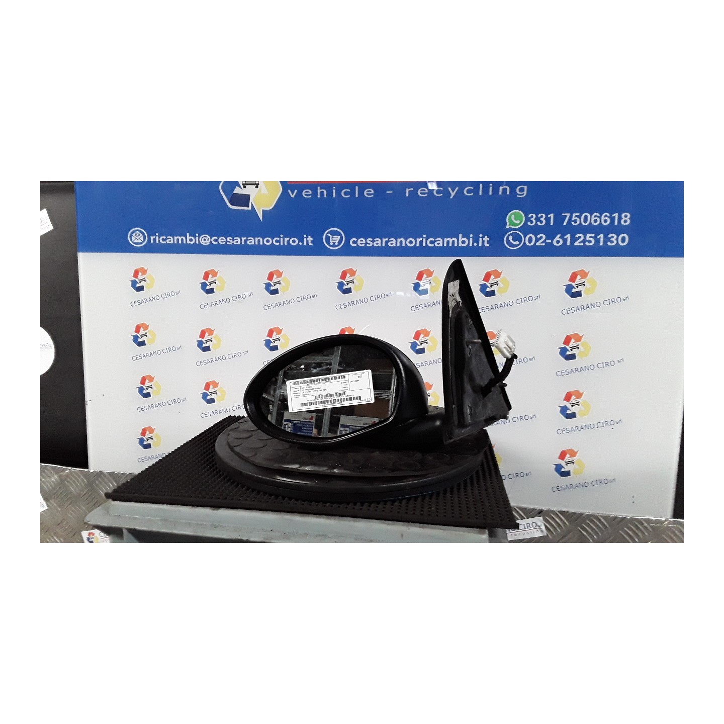 RETROVISORE EST. REGOLAZ. ELETTR. SX. 031 ALFA ROMEO 147 (W8) (08/00-01/06) 192A5000 156079413