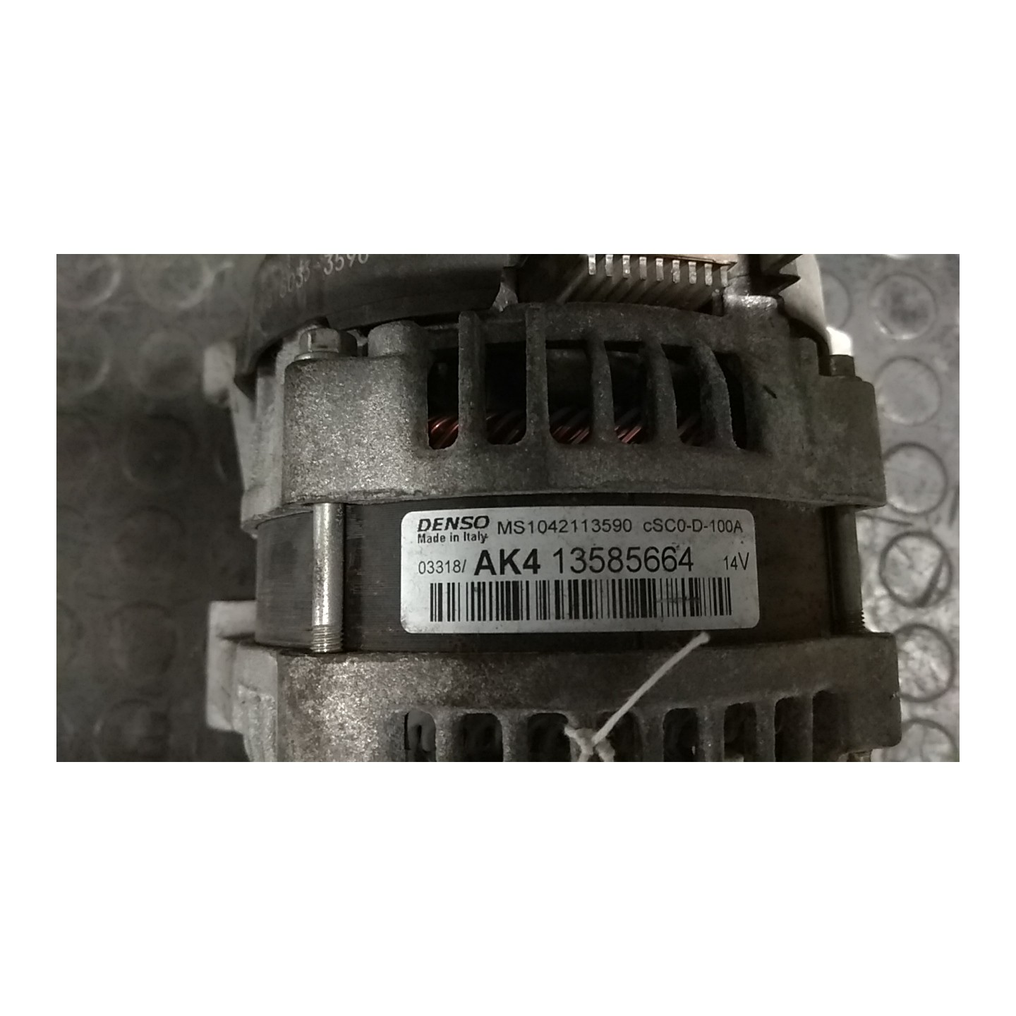 ALTERNATORE 100AMP 019 OPEL CORSA (X15) (12/14-12/19) B14XEROPTLDD 13520812