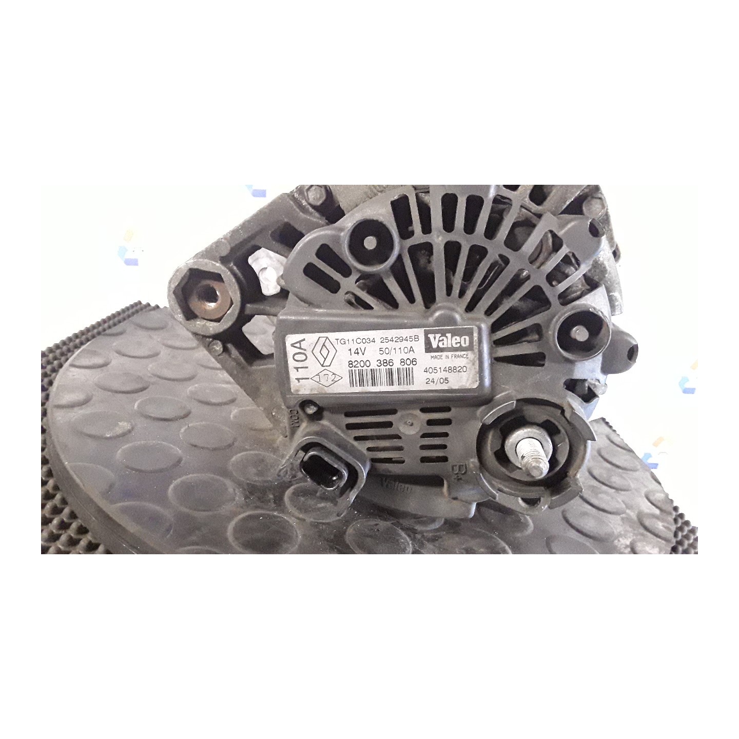 ALTERNATORE VALEO 110AMP 039 RENAULT SCENIC 2A SERIE (06/03-08/09) K9KP7 8200667608