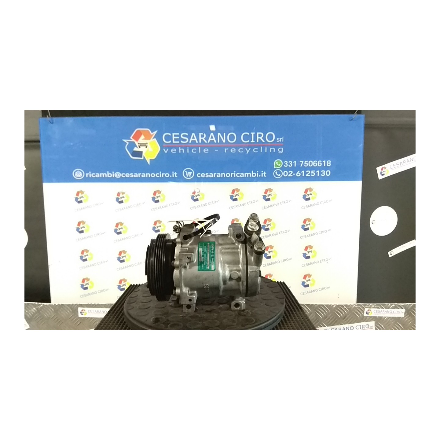 COMPRESSORE A/C 002 RENAULT CLIO 2A SERIE (04/98-04/01) E7J77 7700875357