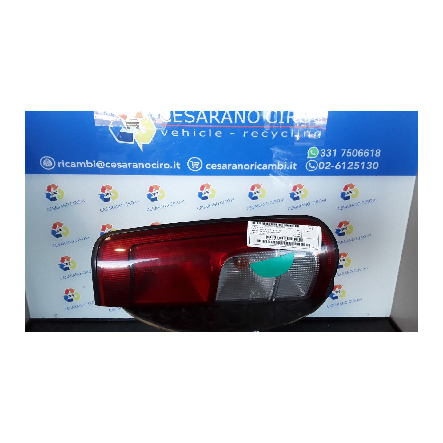 TRASPARENTE FANALE POST. DX. 257 SUZUKI IGNIS 1A SERIE (10/00-10/03) M13A 3565074G50000