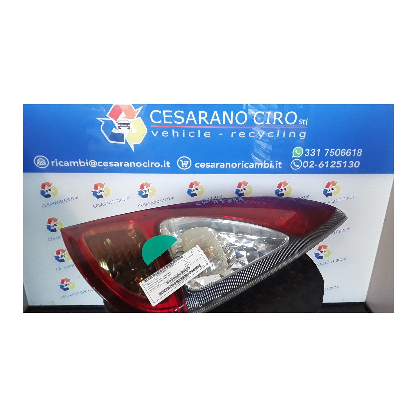 FANALE POST. DX. 307 TOYOTA YARIS VERSO (01/03-06/07) 2NZFE 8155052350