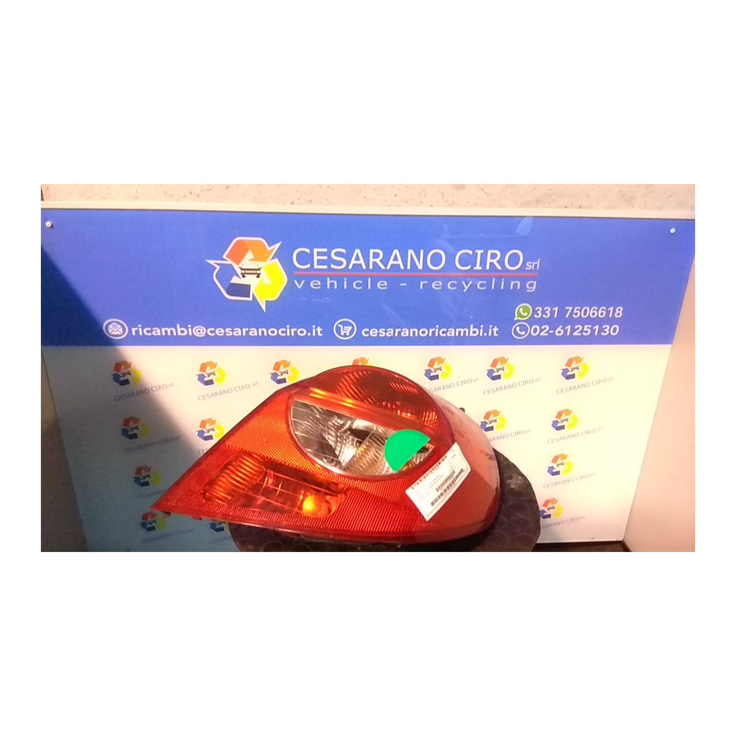 FANALE POST. DX. 349 RENAULT CLIO 3A SERIE (07/05-05/09) K9KT7 8200459960