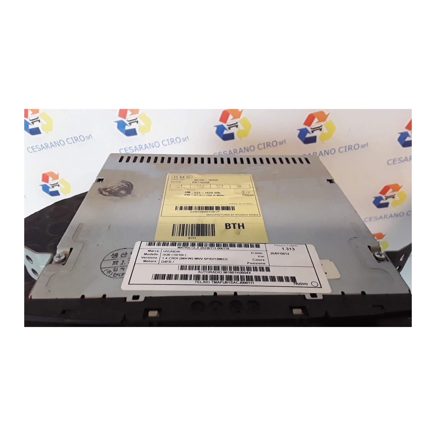 AUTORADIO 116 HYUNDAI IX20 (10/10-) D4FB 961601K0504X