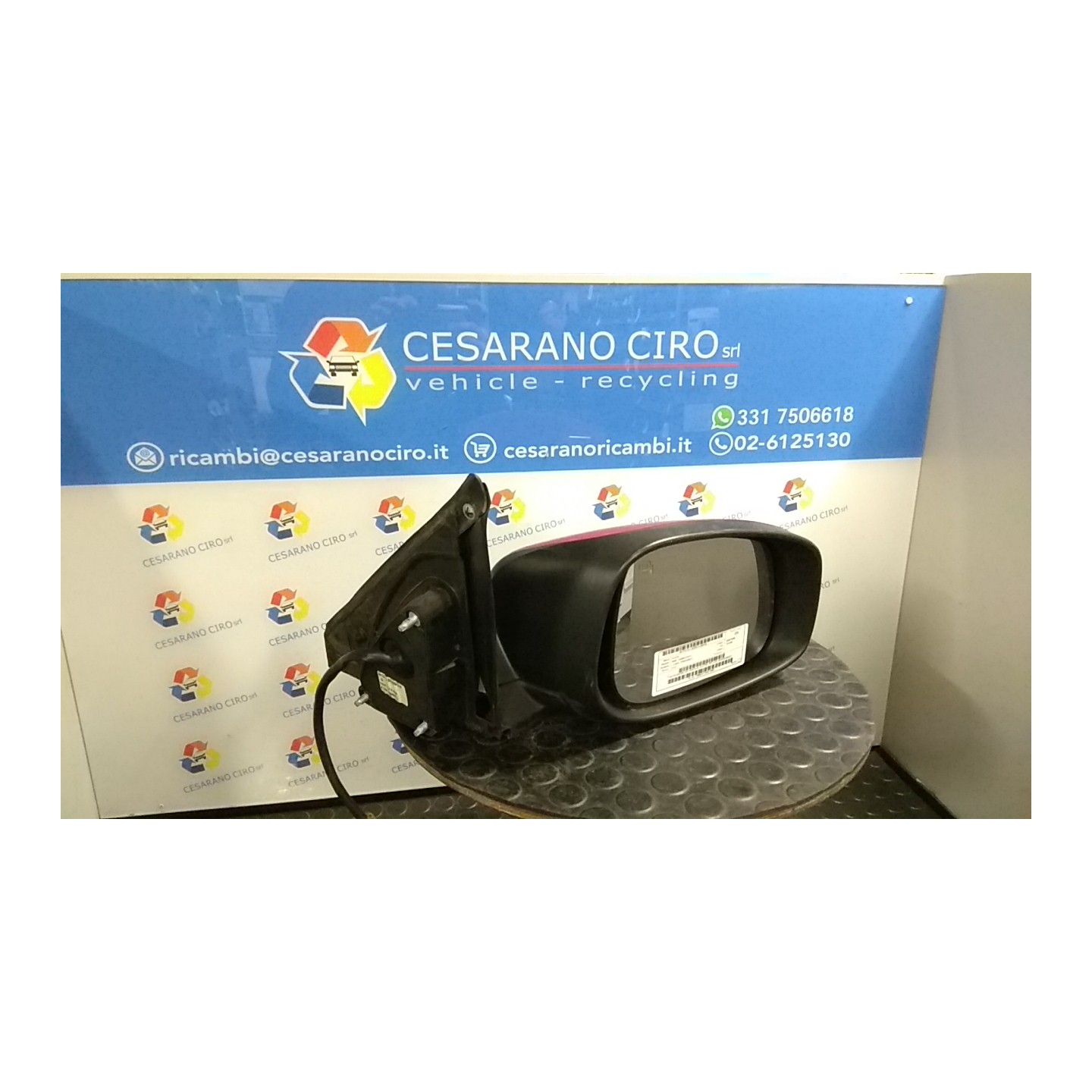 RETROVISORE EST. REGOLAZ. ELETTR. TIPO 2 DX. 102 SUZUKI SWIFT (04/05-02/11) M13A 8470162JB0ZCC