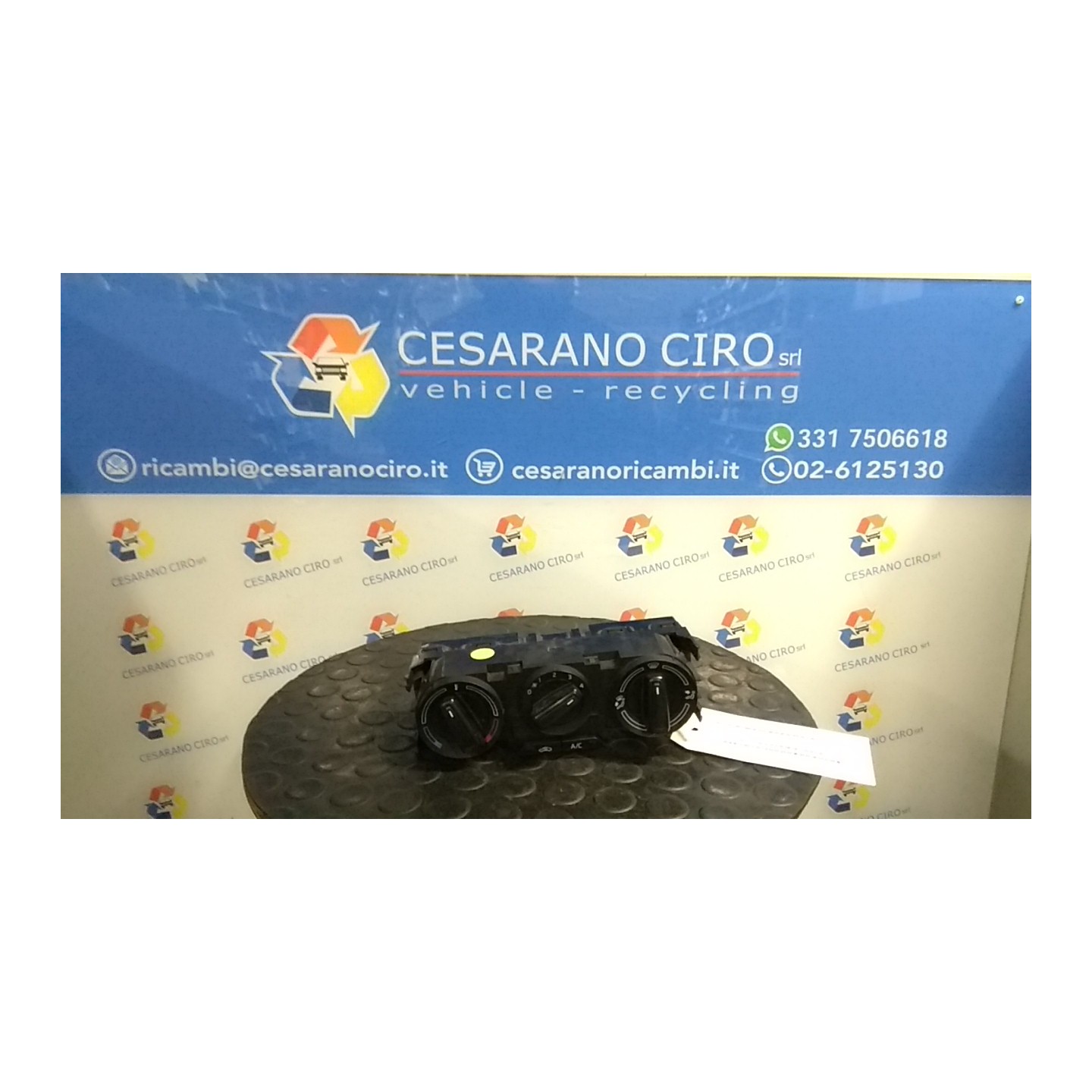 BLOCCO COMANDO CLIMATIZZAZIONE P/RISCALD. CON REGOLA. MECCAN. 018 SKODA FABIA (NJ) (07/18-) CHYE 6V0819045C9B9