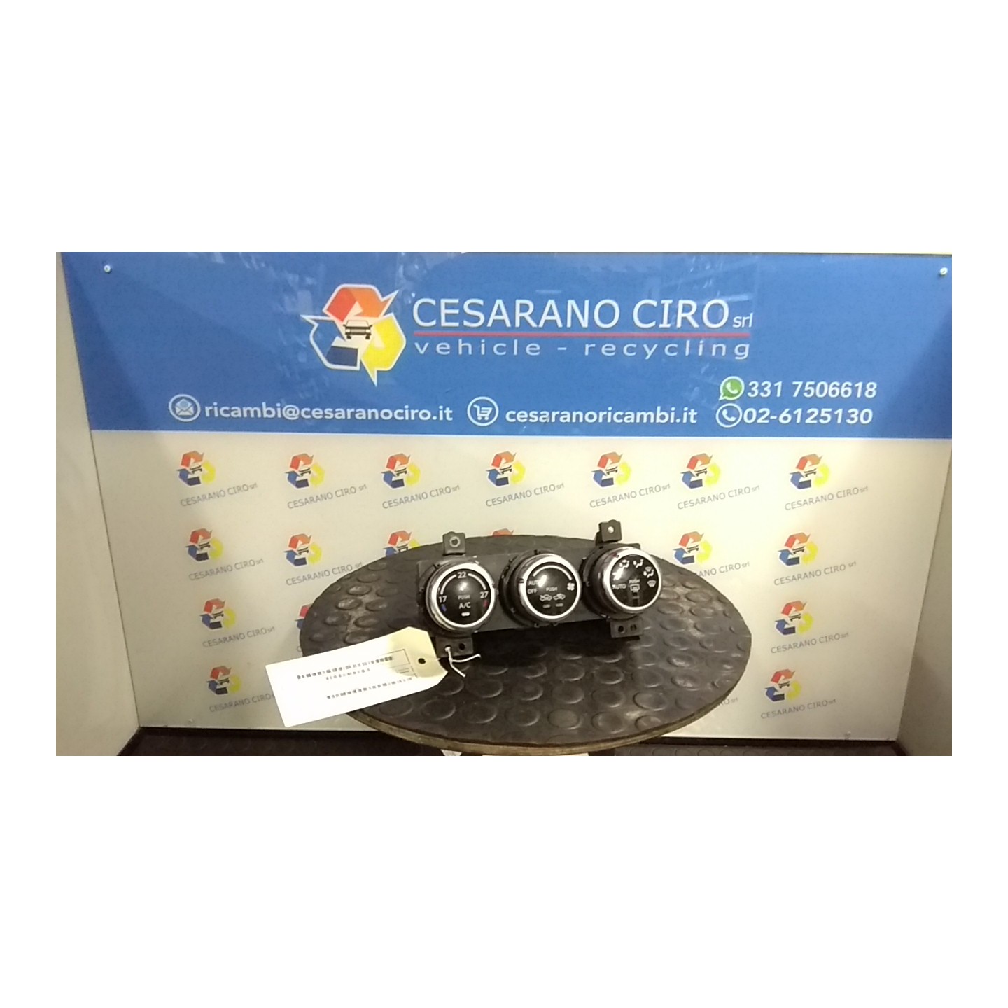 BLOCCO COMANDO CLIMATIZZAZIONE C/A/C 036 FIAT SEDICI (3B) (02/06-11/11) D19AA 71743212