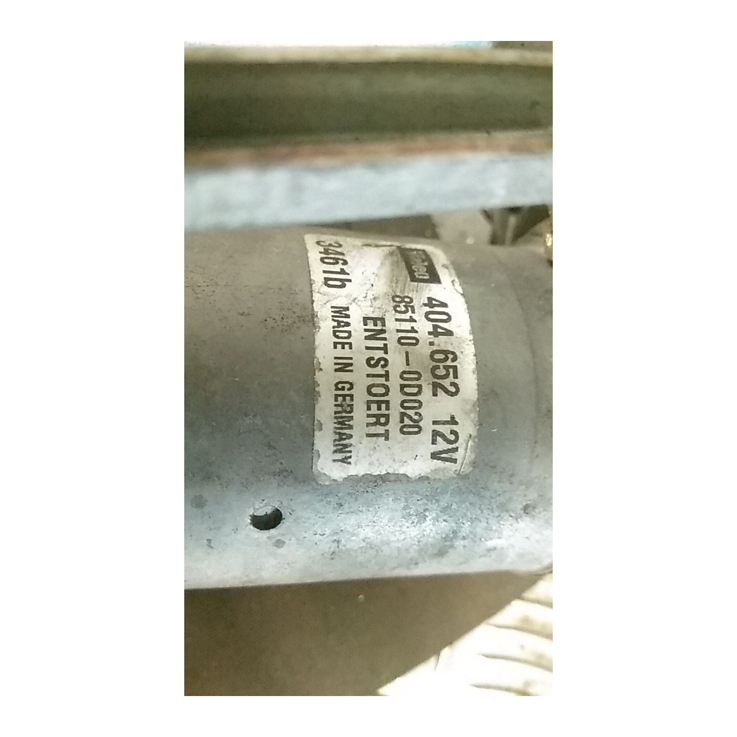 MOTORINO TERGIPARABREZZA 306 TOYOTA YARIS (03/99-11/05)     (JPP) 1SZFE 8511052010