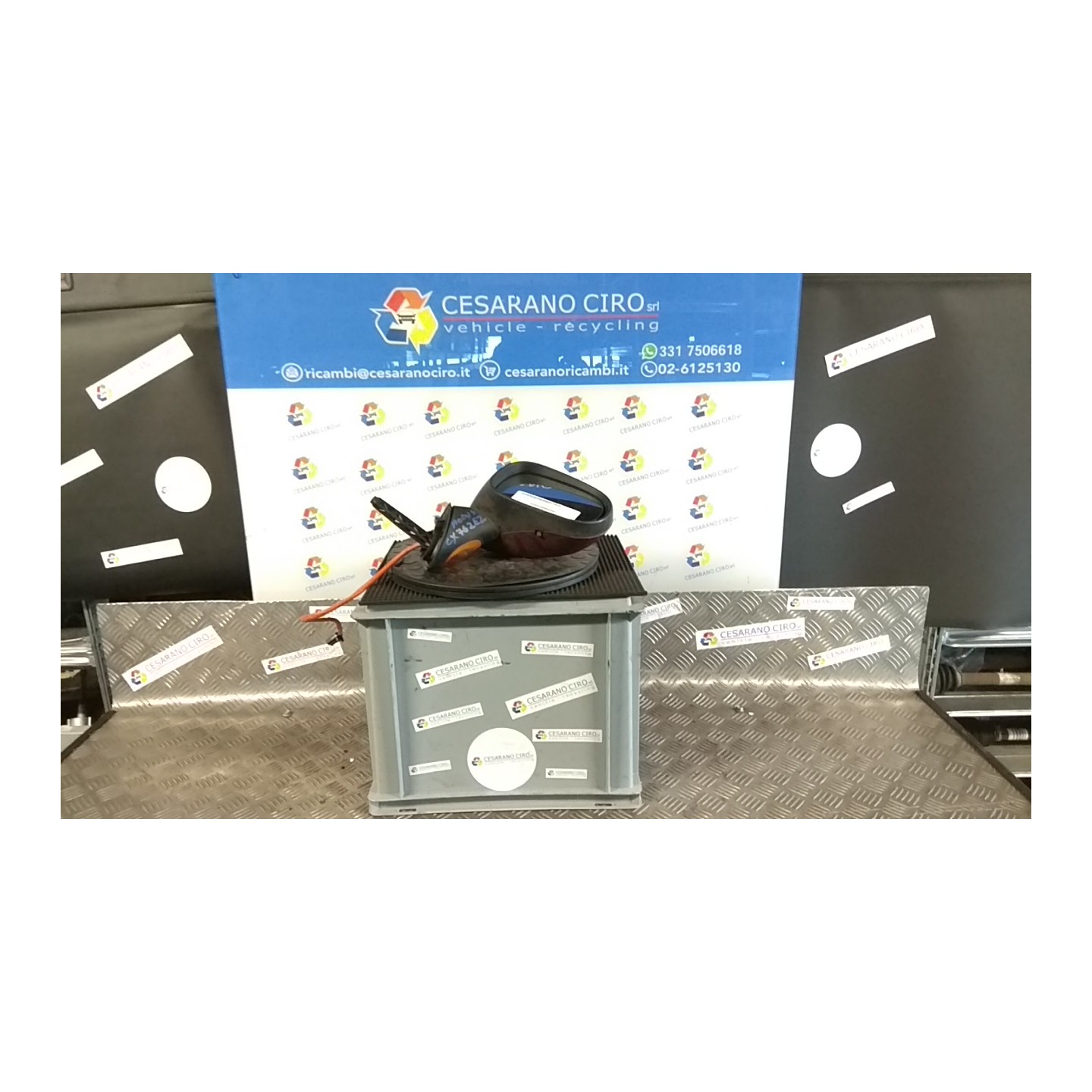 RETROVISORE EST. REGOLAZ. ELETTR. TIPO 1 DX. 102 RENAULT MODUS 1A SERIE (09/04-01/08) K9KT7 7701065899
